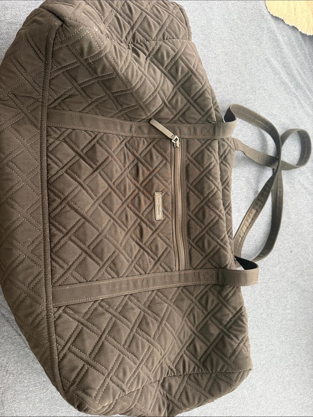 Vera Bradley Quilted Brown Tote Bag